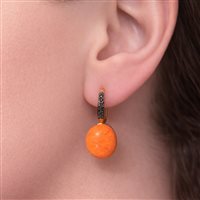 Boucles d'oreilles Lucos Femme in Argent Pasta di corallo ESOR E33.CORALLO